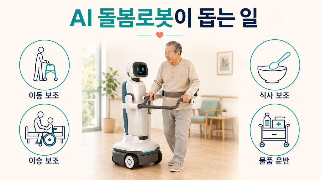 돌봄 로봇 도입 현황, 국내와 해외 비교 1 돌봄 로봇