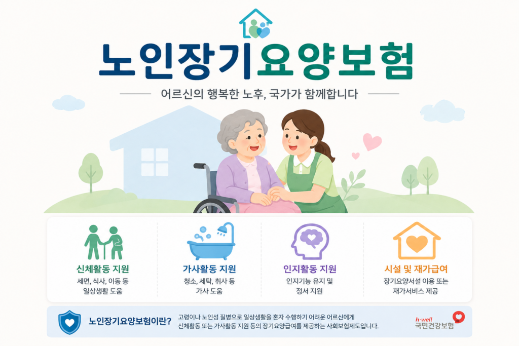 노인장기요양보험 등급 판정 기준과 신청 절차 총정리 1 노인장기요양보험