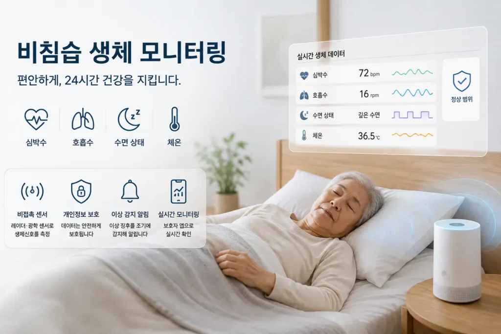 비침습 생체 모니터링이란? 고령자 연속 센서의 활용과 한계 1 비침습 생체 모니터링