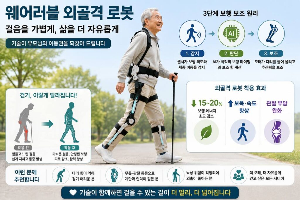 걷기 힘든 부모님을 위해 외골격 로봇을 알아봤습니다 1 웨어러블 외골격 로봇